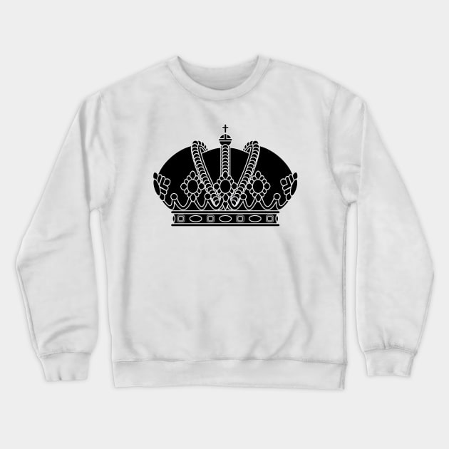 imperial crown (black) Crewneck Sweatshirt by PabloDeChenez
